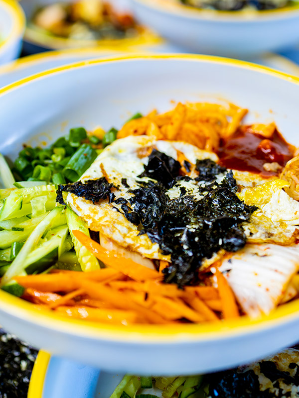 비세부어학원 식사 비빔밥 클로즈업