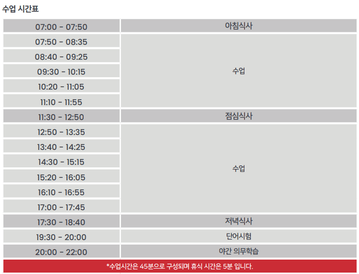 JIC 시간표